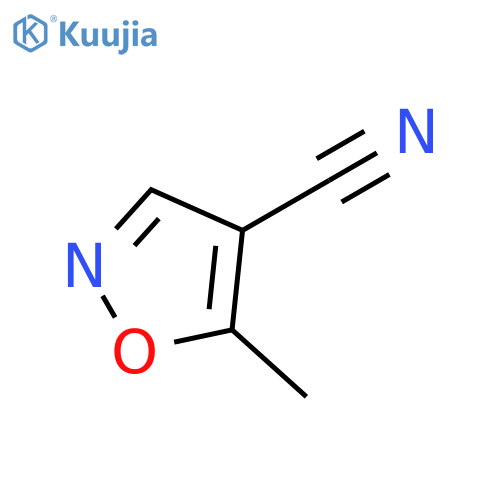 5-methyl-4-isoxazolecarbonitrile structure