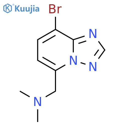 1-(8-bromo-[1,2,4]triazolo[1,5-a]pyridin-5-yl)-N,N-dimethylmethanamine structure