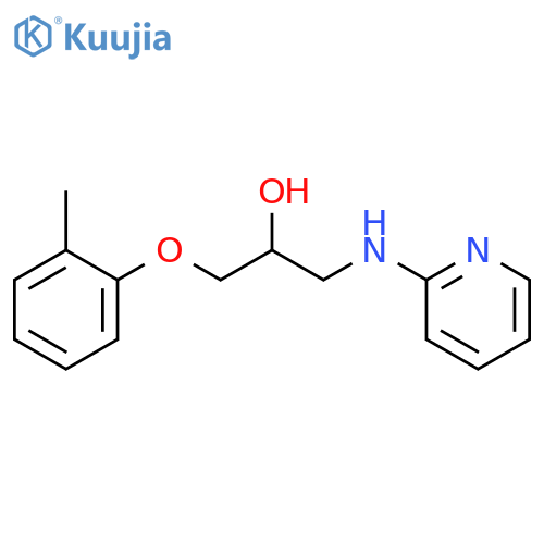 1-(2-methylphenoxy)-3-(pyridin-2-yl)aminopropan-2-ol structure