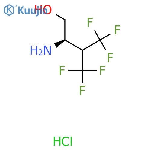 (2R)-2-amino-4,4,4-trifluoro-3-(trifluoromethyl)butan-1-ol hydrochloride structure