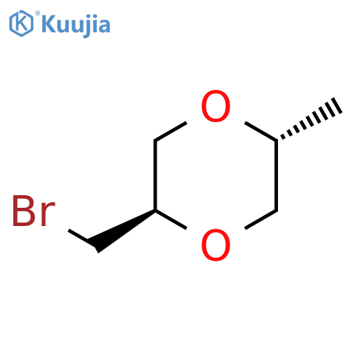 Rac-(2r,5r)-2-(bromomethyl)-5-methyl-1,4-dioxane structure