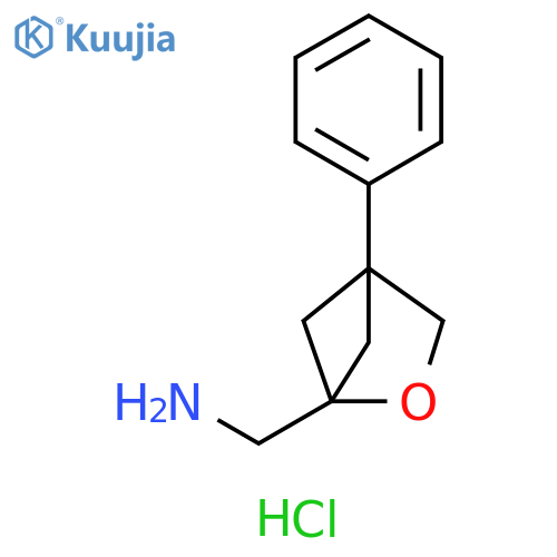 1-{4-phenyl-2-oxabicyclo2.1.1hexan-1-yl}methanamine hydrochloride structure