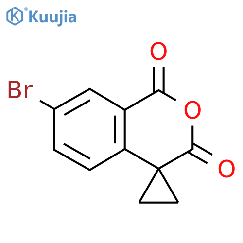 7-bromo-1,3-dihydrospiro2-benzopyran-4,1'-cyclopropane-1,3-dione structure