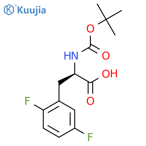 Boc-2,5-Difluoro-D-Phenylalanine structure