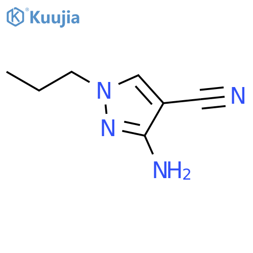 3-amino-1-propyl-1H-Pyrazole-4-carbonitrile structure