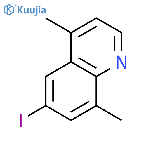 6-Iodo-4,8-dimethylquinoline structure