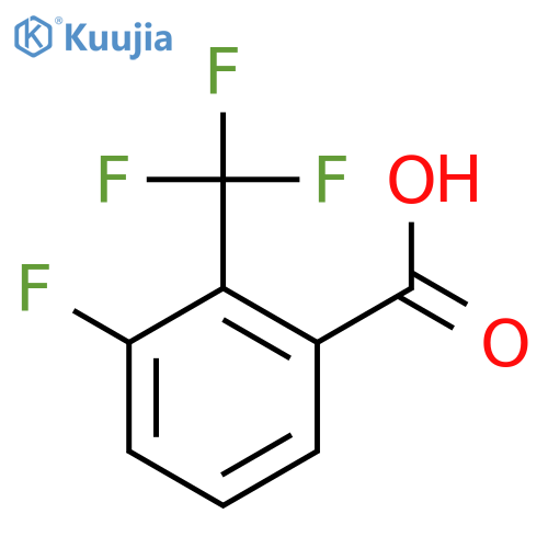3-Fluoro-2-(trifluoromethyl)benzoic acid structure
