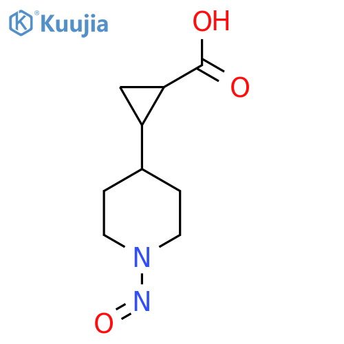 2-(1-Nitrosopiperidin-4-yl)cyclopropane-1-carboxylic acid structure