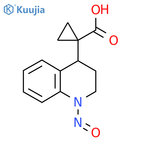 1-(1-Nitroso-1,2,3,4-tetrahydroquinolin-4-yl)cyclopropane-1-carboxylic acid structure