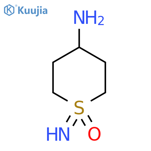 4-Amino-1-imino-1lambda6-thian-1-one structure