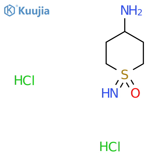 4-Amino-1-imino-1lambda6-thian-1-one dihydrochloride structure