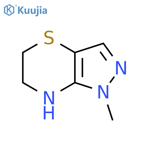 1-methyl-1H,5H,6H,7H-pyrazolo4,3-b1,4thiazine structure