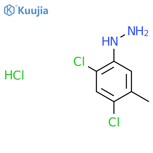 (2,4-Dichloro-5-methylphenyl)hydrazine hydrochloride structure
