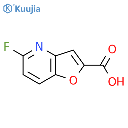 5-fluorofuro3,2-bpyridine-2-carboxylic acid structure