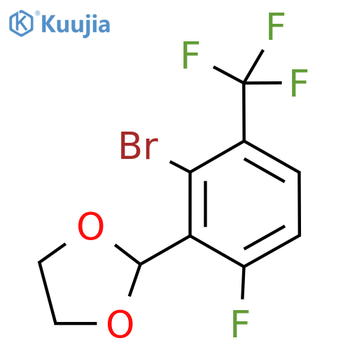 2-(2-Bromo-6-fluoro-3-(trifluoromethyl)phenyl)-1,3-dioxolane structure