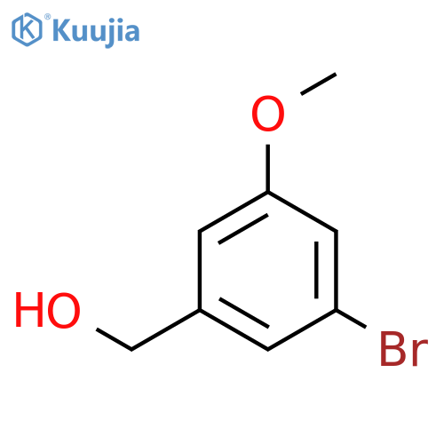 (3-bromo-5-methoxyphenyl)methanol structure