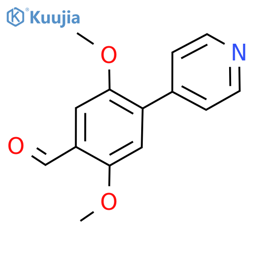 Benzaldehyde, 2,5-dimethoxy-4-(4-pyridinyl)- structure