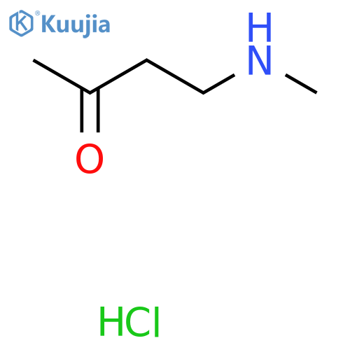 4-(Methylamino)butan-2-one hydrochloride structure
