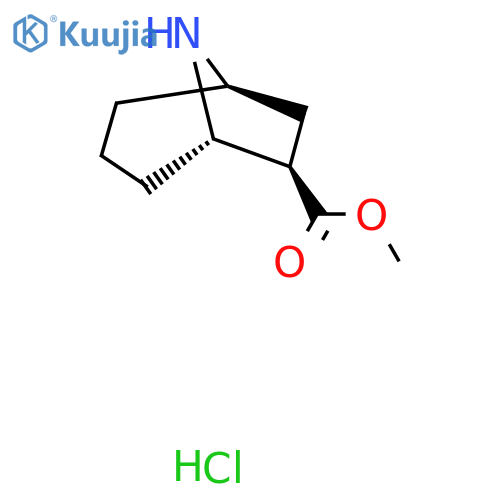 rac-methyl (1R,5S,6R)-8-azabicyclo3.2.1octane-6-carboxylate hydrochloride structure