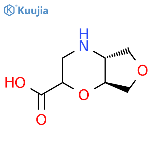 rac-(4aR,7aS)-hexahydro-2H-furo[3,4-b][1,4]oxazine-2-carboxylic acid structure
