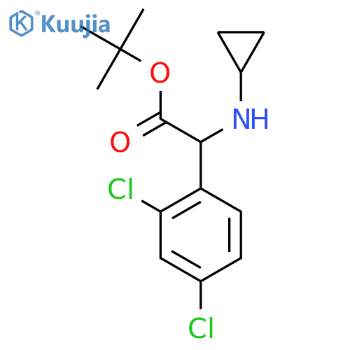 Tert-butyl 2-(cyclopropylamino)-2-(2,4-dichlorophenyl)acetate structure