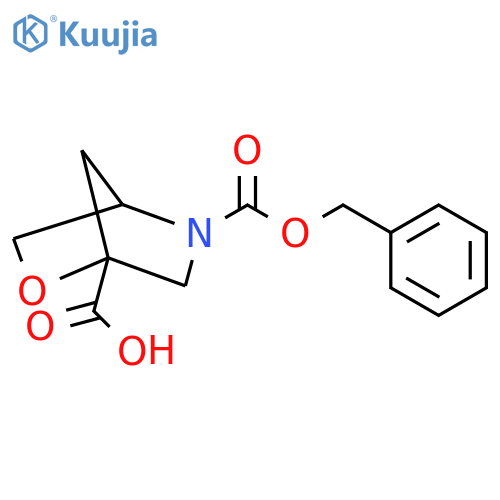 5-(benzyloxy)carbonyl-2-oxa-5-azabicyclo2.2.1heptane-1-carboxylic acid structure