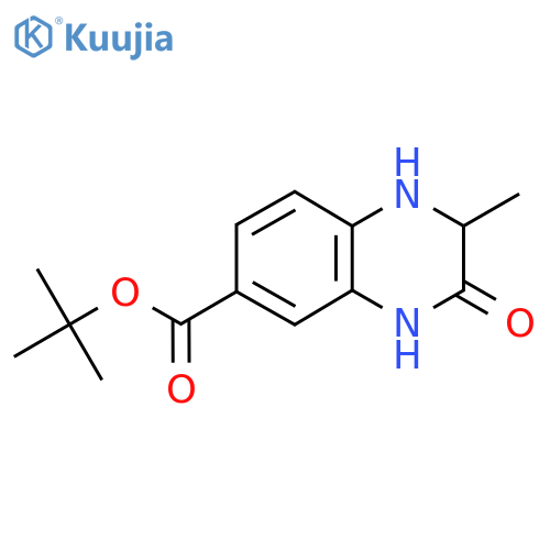 Tert-butyl 2-methyl-3-oxo-1,2,3,4-tetrahydroquinoxaline-6-carboxylate structure