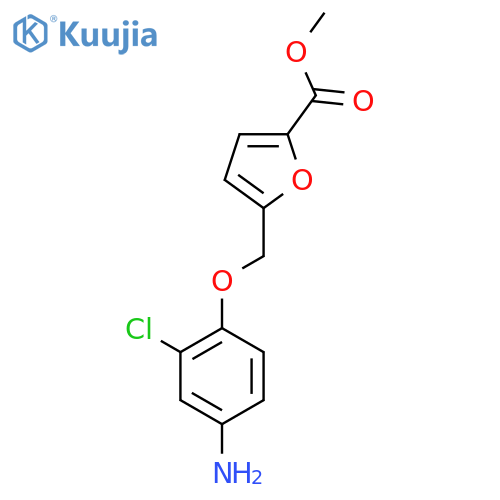 methyl 5-(4-amino-2-chlorophenoxy)methylfuran-2-carboxylate structure