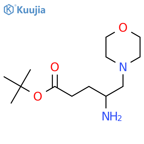 Tert-butyl 4-amino-5-(morpholin-4-yl)pentanoate structure