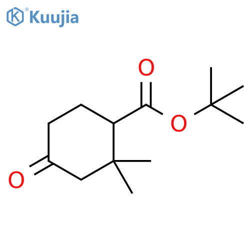tert-butyl 2,2-dimethyl-4-oxocyclohexane-1-carboxylate structure