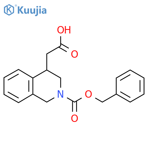 2-{2-(benzyloxy)carbonyl-1,2,3,4-tetrahydroisoquinolin-4-yl}acetic acid structure