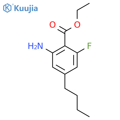 Ethyl 2-amino-4-butyl-6-fluorobenzoate structure