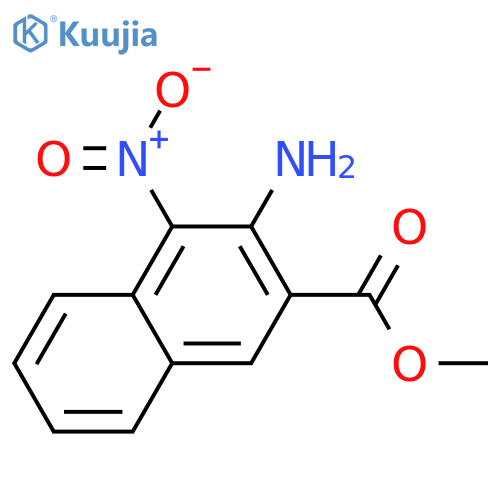 Methyl 3-amino-4-nitronaphthalene-2-carboxylate structure