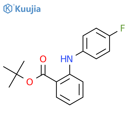 tert-butyl 2-(4-fluorophenyl)aminobenzoate structure