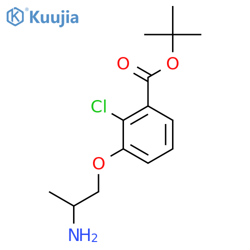 Tert-butyl 3-(2-aminopropoxy)-2-chlorobenzoate structure