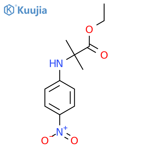 ethyl 2-methyl-2-(4-nitrophenyl)aminopropanoate structure