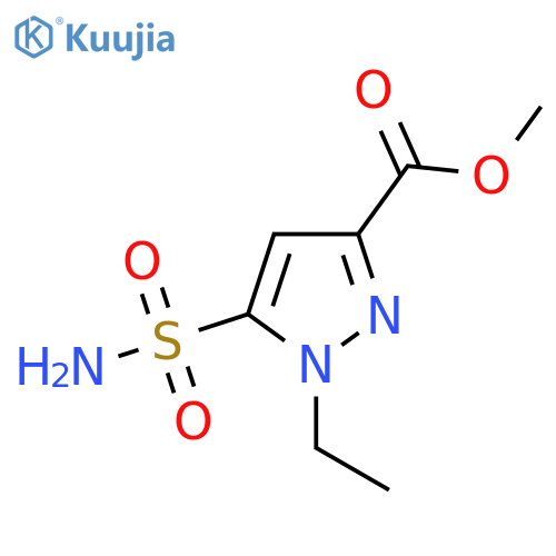 methyl 1-ethyl-5-sulfamoyl-1H-pyrazole-3-carboxylate structure