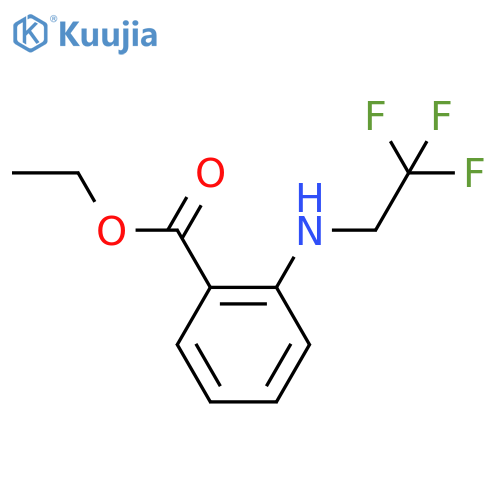 ethyl 2-(2,2,2-trifluoroethyl)aminobenzoate structure
