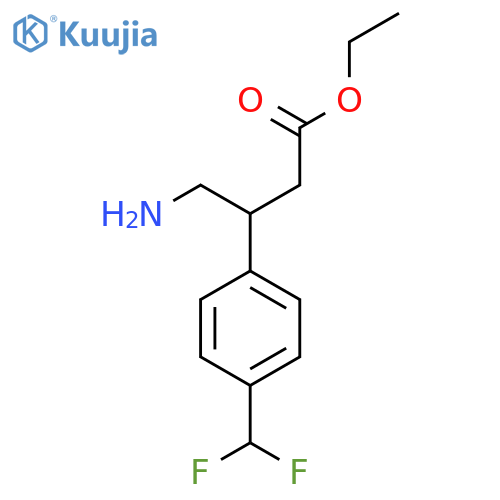 ethyl 4-amino-3-4-(difluoromethyl)phenylbutanoate structure