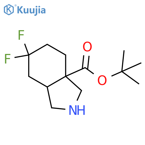 tert-butyl 6,6-difluoro-octahydro-1H-isoindole-3a-carboxylate structure
