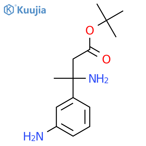 Tert-butyl 3-amino-3-(3-aminophenyl)butanoate structure