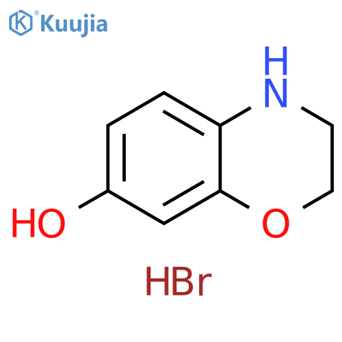 3,4-dihydro-2H-1,4-benzoxazin-7-ol hydrobromide structure