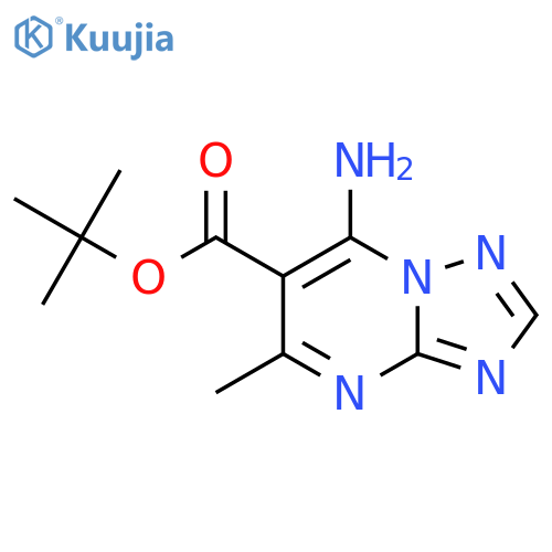 tert-butyl 7-amino-5-methyl-1,2,4triazolo1,5-apyrimidine-6-carboxylate structure