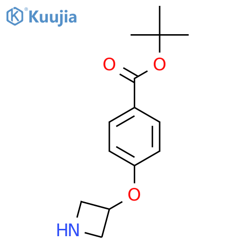 Tert-butyl 4-(azetidin-3-yloxy)benzoate structure