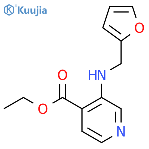 ethyl 3-{(furan-2-yl)methylamino}pyridine-4-carboxylate structure
