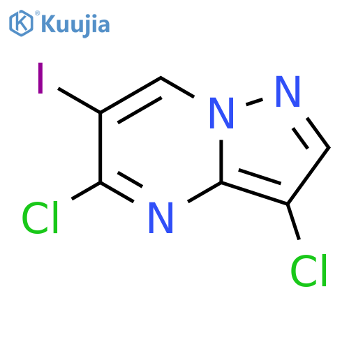 Pyrazolo[1,5-a]pyrimidine, 3,5-dichloro-6-iodo- structure