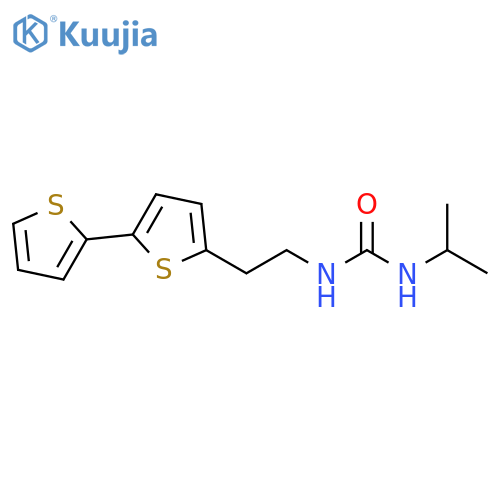 1-(2-{[2,2'-bithiophene]-5-yl}ethyl)-3-(propan-2-yl)urea structure