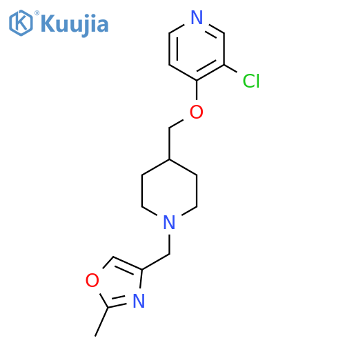 3-Chloro-4-({1-[(2-methyl-1,3-oxazol-4-yl)methyl]piperidin-4-yl}methoxy)pyridine structure