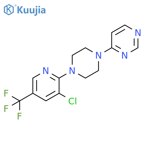 4-{4-[3-chloro-5-(trifluoromethyl)pyridin-2-yl]piperazin-1-yl}pyrimidine structure