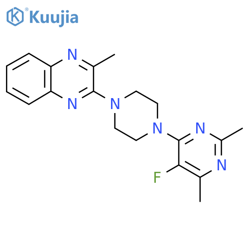 2-[4-(5-Fluoro-2,6-dimethylpyrimidin-4-yl)piperazin-1-yl]-3-methylquinoxaline structure